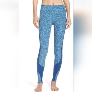 Beyond Yoga Above The Curve Leggings Small Blue Super Soft High Rise Running